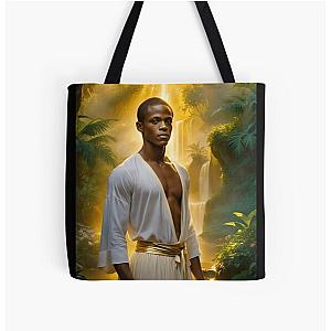 Quando Rondo in White Robe All Over Print Tote Bag