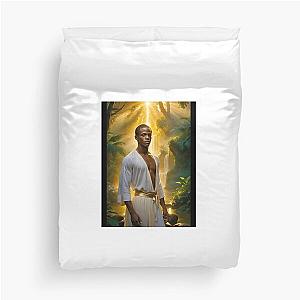 Quando Rondo in White Robe Duvet Cover