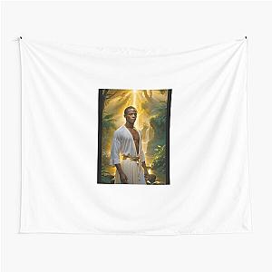 Quando Rondo in White Robe Tapestry