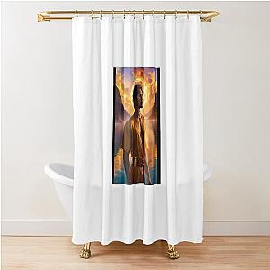 Quando Rondo in a Yellow Robe Shower Curtain