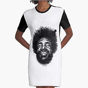 Scribbled Drummer   Graphic T-Shirt Dress