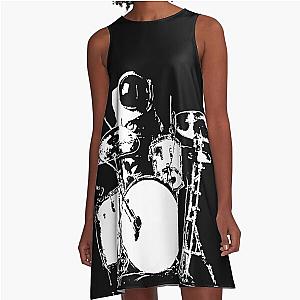 Space Drummer A-Line Dress