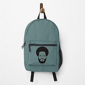 Hip hop drummer drawn portrait. Backpack