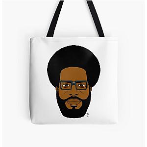 Hip Hop Drummer Cartoon Head (color) All Over Print Tote Bag