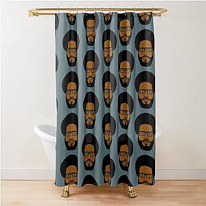 Hip Hop Drummer Cartoon Head (color) Shower Curtain