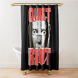 Vintage Quiet Riot metal health TeRRiFieD poster Shower Curtain