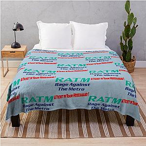 Men Women Ratm Rage Against Gift Metro Aticket   Throw Blanket RB0812