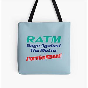 Men Women Ratm Rage Against Gift Metro Aticket   All Over Print Tote Bag RB0812