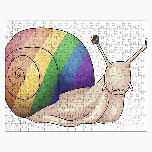 LGBTQ+ Rainbow Flag Pride Snail Jigsaw Puzzle RB1603