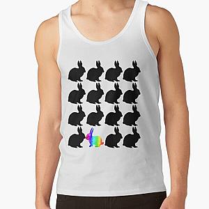 Awesome Gay LGBT Shirts Gay Rainbow Shirt Bunny for Pride Easter Rabbit Water color Tank Top RB1603