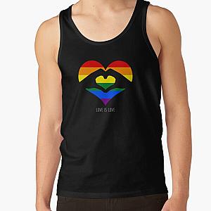 Love Is Love LGBT Rainbow Heart  Tank Top RB1603