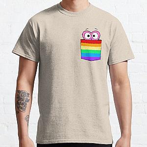 Rainbow T-Shirts - In a Heartbeat - LGBT Flag Pocket Classic T-Shirt RB1603