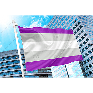 Gray Asexual / Gray Aces / Graces / Graysexuals Pride Flag PN0112