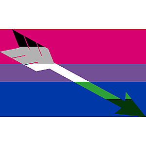Bisexual GrayAromantic Pride Flag PN0112