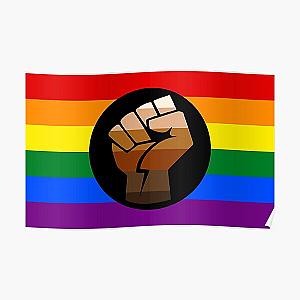 RESIST FIST RAINBOW FLAG LGBT PRIDE Poster RB1603