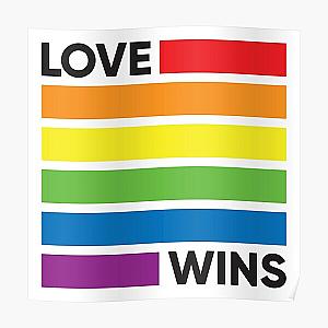Rainbow Flag Love Wins - LGBT Pride Poster RB1603