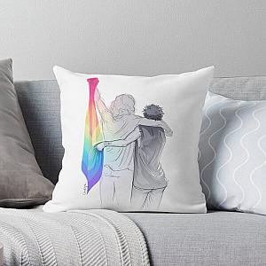 The Rainbow Flag: 'I would if I could… not yet, but soon.' Throw Pillow RB1603