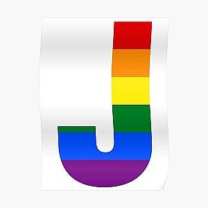 Large Rainbow Flag J Poster RB1603