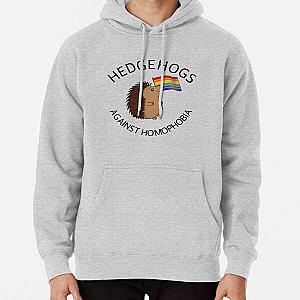 Rainbow Hoodies - Hedgehogs Against Homophobia: LGBTQIA+ Ally Pullover Hoodie RB1603