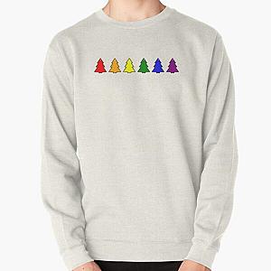 Rainbow Sweatshirts - Little gay rainbow Christmas trees LGBT Pullover Sweatshirt RB1603
