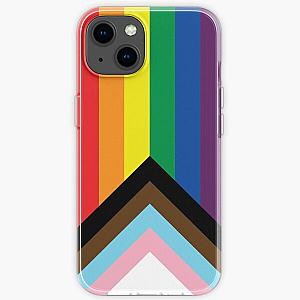 Progress Pride Flag LGBTQ+ BIPOC Inclusive Queer Gay Pride Flag  iPhone Soft Case RB1603