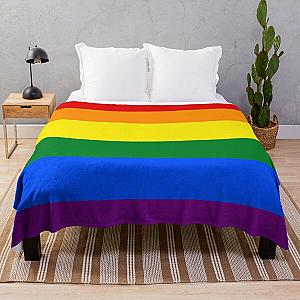Gay Pride Rainbow Flag Throw Blanket RB1603