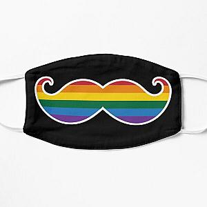 Rainbow Pride Moustache Lgbt Face Mask  Flat Mask RB1603