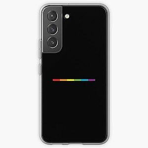 LGBT thin subtle modern rainbow flag on black Gay Lesbian Bisexual Pride  Samsung Galaxy Soft Case RB1603