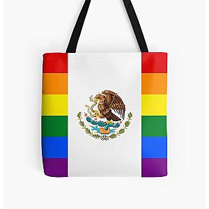 Rainbow Bags - Mexico LGBT Gay Pride Rainbow Flag All Over Print Tote Bag RB1603