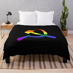 Communism LGBT Rainbow Flag Throw Blanket RB1603