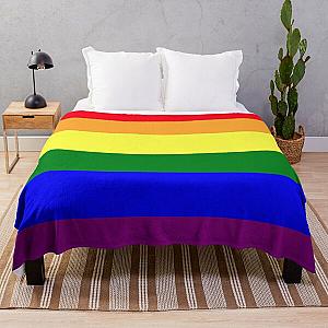 Rainbow LGBTQIA+ Flag Throw Blanket RB1603