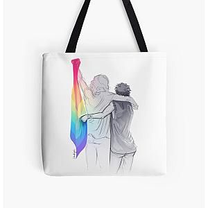 Rainbow Bags - The Rainbow Flag: 'I would if I could… not yet, but soon.' All Over Print Tote Bag RB1603
