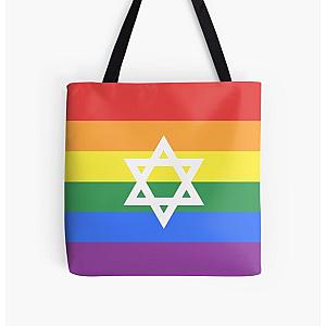 Rainbow Bags - Jewish LGBT+ Pride Flag All Over Print Tote Bag RB1603