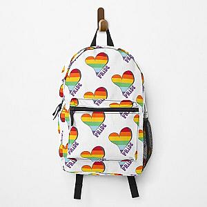 Rainbow Backpacks - LGBTQ+ Rainbow Pride Flag - Equality Rights for LGBT Heart Love is Love Backpack RB1603
