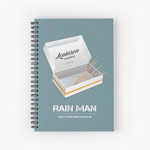 Rain Man Alternative Movie Poster Spiral Notebook