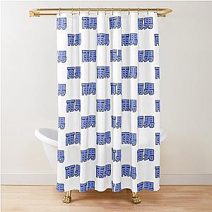 The Japanese word Ameto - blue rain drops Shower Curtain