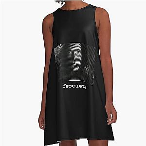 Rami Malek - Mr Robot - fsociety  A-Line Dress