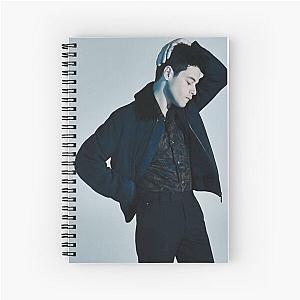 Rami Malek blue Spiral Notebook