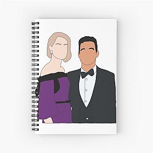 rami malek  and lucy boynton Spiral Notebook