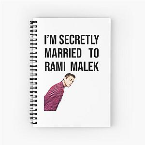 I'm Secretly Married to Rami Malek Spiral Notebook