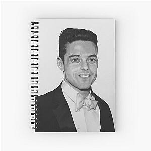 Drawing of Rami Malek Spiral Notebook