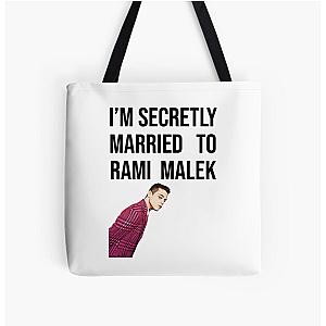 I'm Secretly Married to Rami Malek All Over Print Tote Bag