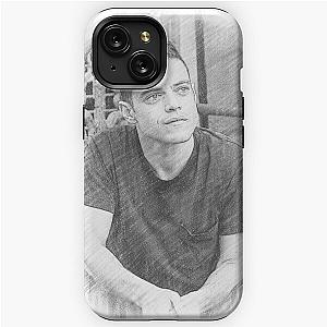 pencil drawing rami malek iPhone Tough Case