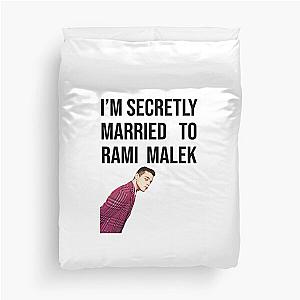 I'm Secretly Married to Rami Malek Duvet Cover