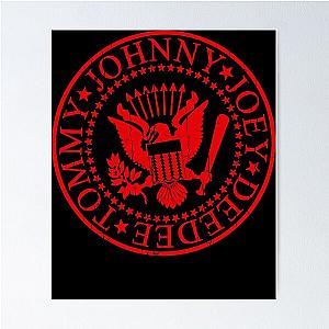 Ramones Logo red, Ramones band, rock Poster