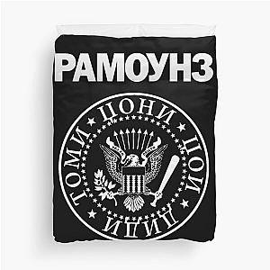 Ramones Cyrillic Duvet Cover