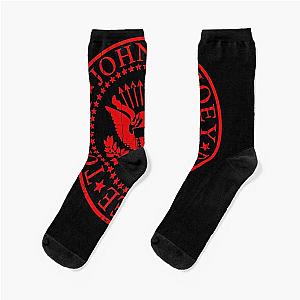 Ramones Logo red, Ramones band, rock Socks