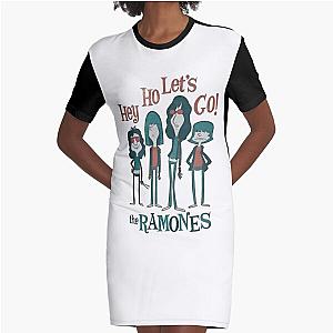 Ramones Hey Ho Lets Go Graphic T-Shirt Dress