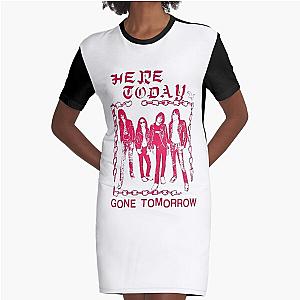 Ramones Here Today Gone Tomorrow Graphic T-Shirt Dress