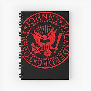 Ramones Logo red, Ramones band, rock Spiral Notebook